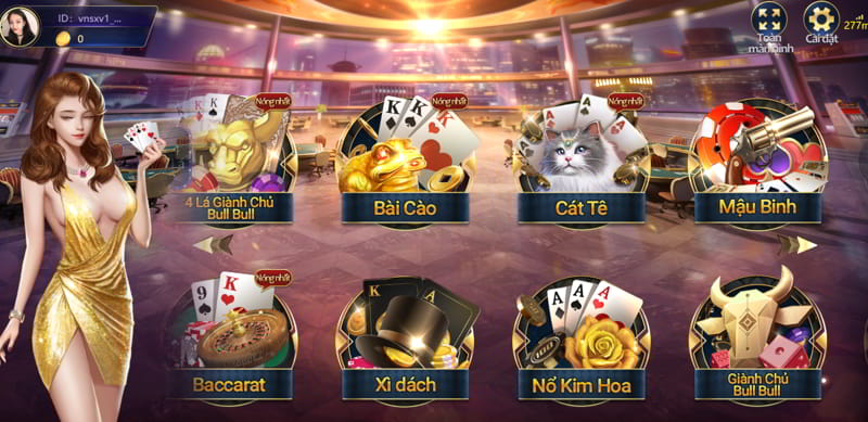 Sảnh game bài online tại SODO66