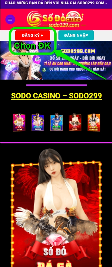 đăng ký tài khoản sodo299 casino 